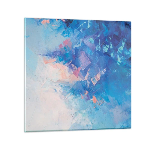 Obraz na szkle - Zimowa abstrakcja - 50x50 cm