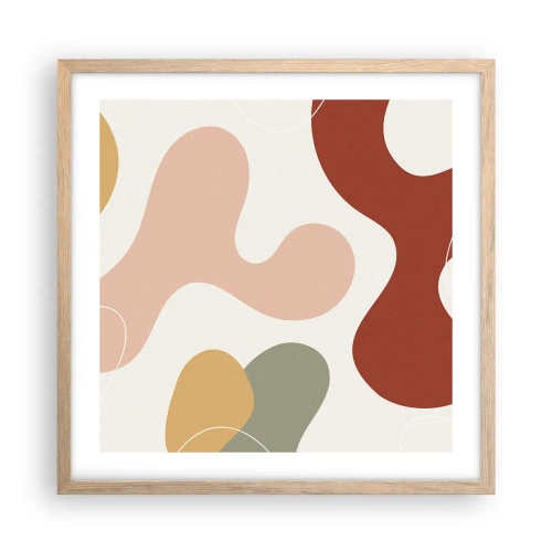 Plakat w ramie jasny dąb - Esy czy floresy? - 50x50 cm