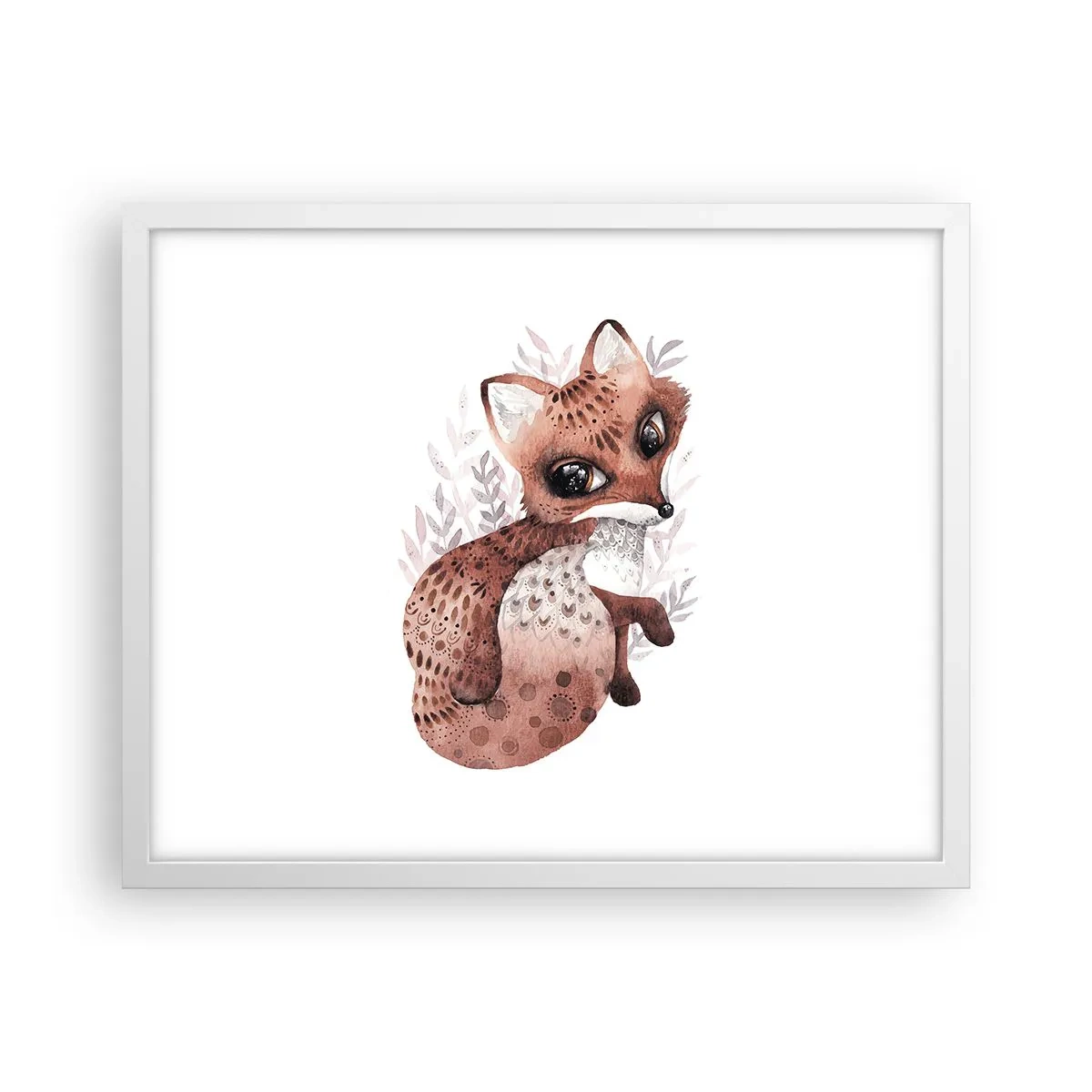 Plakat w białej ramie - Tylko pokochać - 50x40 cm