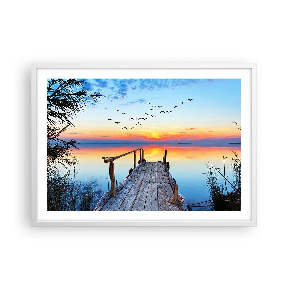 Plakat w białej ramie - Pora wracać… - 70x50 cm