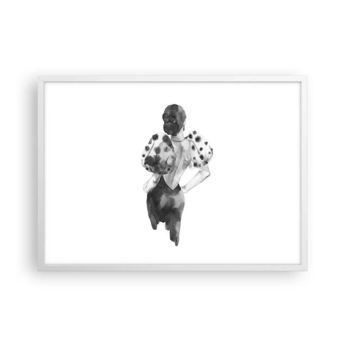 Plakat w białej ramie - Przeszła tuż obok - 70x50 cm