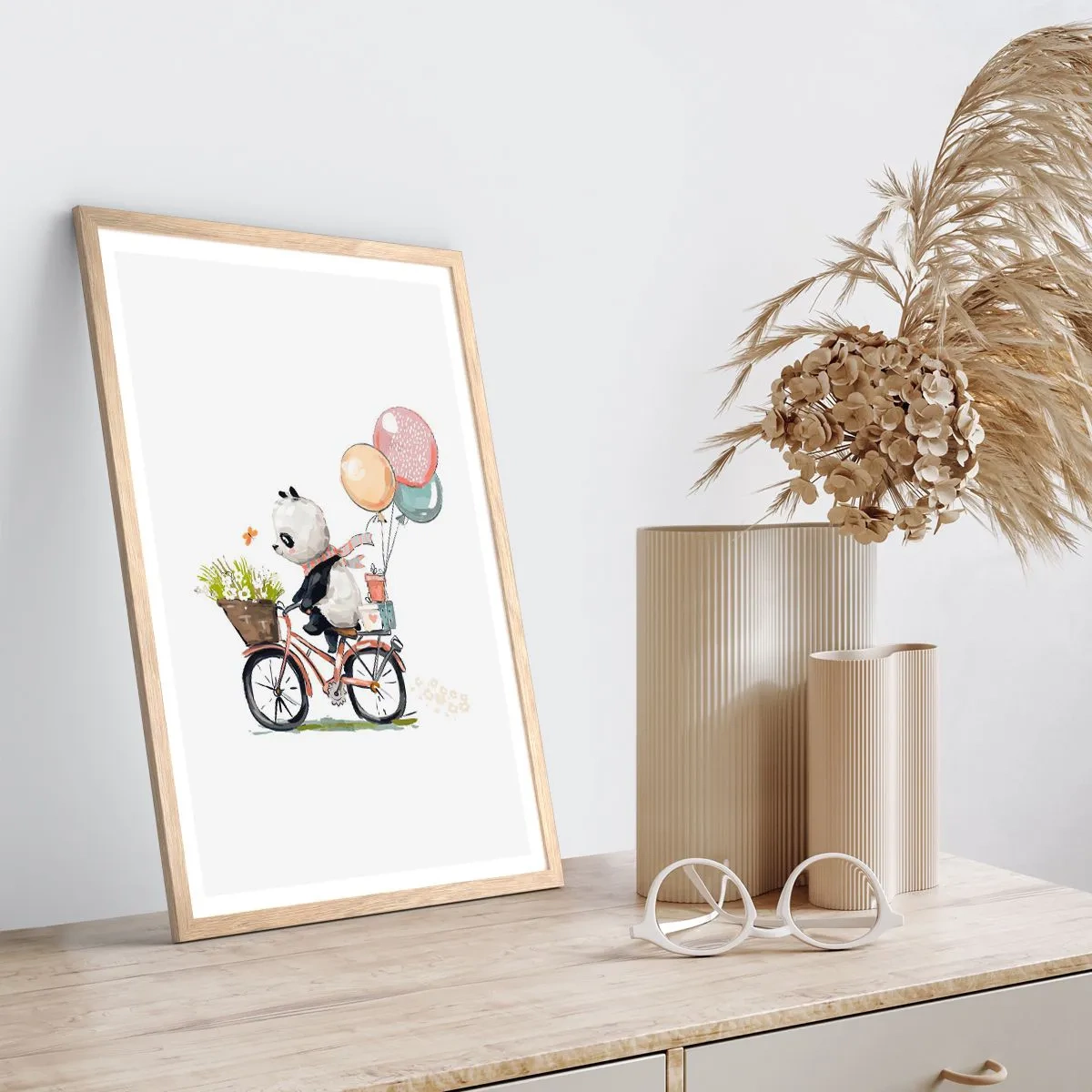 Plakat w ramie jasny dąb - Szczęśliwy dzień - 30x40 cm