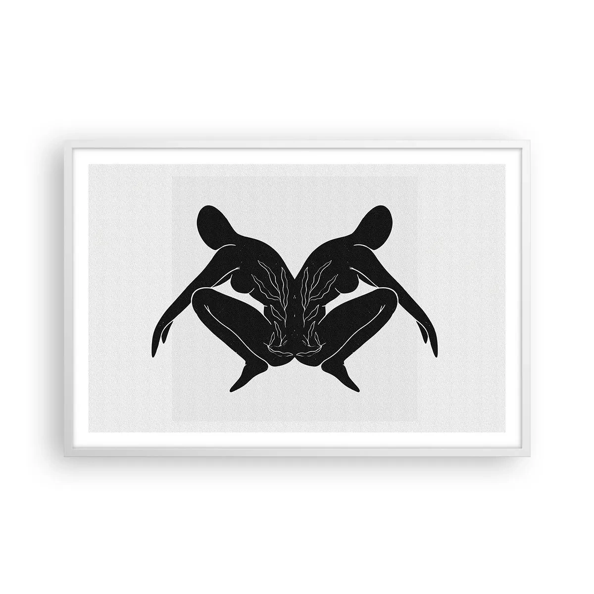 Plakat w białej ramie - Wspólna dusza - 91x61 cm