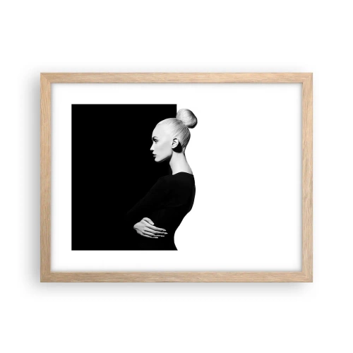 Plakat w ramie jasny dąb - Po prostu kobieta - 40x30 cm