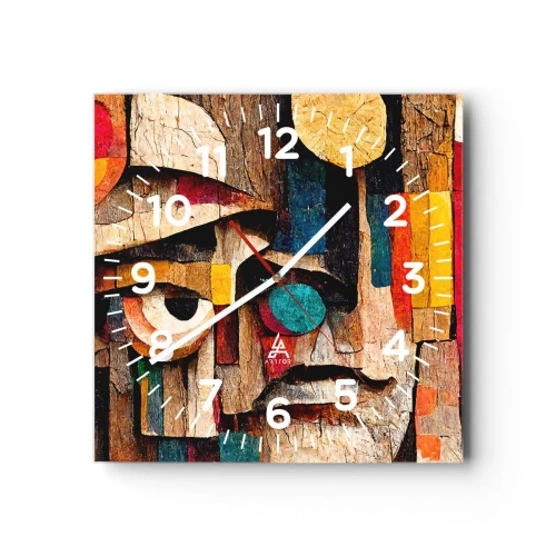 Zegar ścienny - Widzę cię… - 40x40 cm