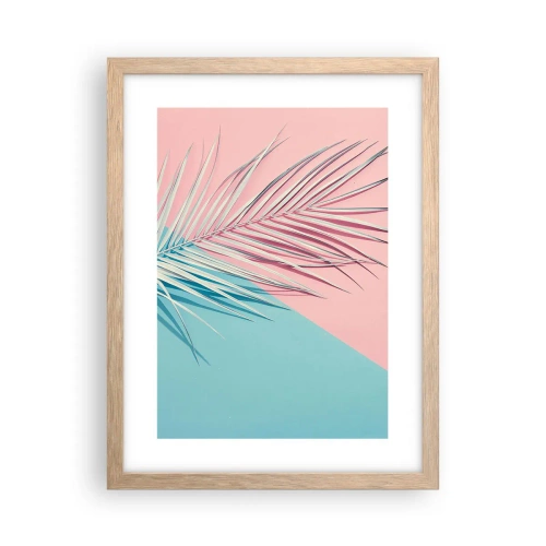 Plakat w ramie jasny dąb - Tropikalna impresja - 30x40 cm