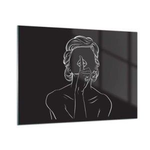 Obraz na szkle - Piękno rozkwita w ciszy - 100x70 cm