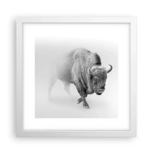 Plakat w białej ramie - Król prerii - 30x30 cm