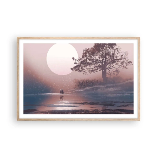 Plakat w ramie jasny dąb - Nocne dziwy - 91x61 cm