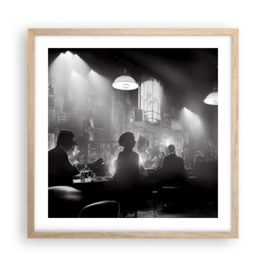 Plakat w ramie jasny dąb - W jazzowym klimacie - 50x50 cm