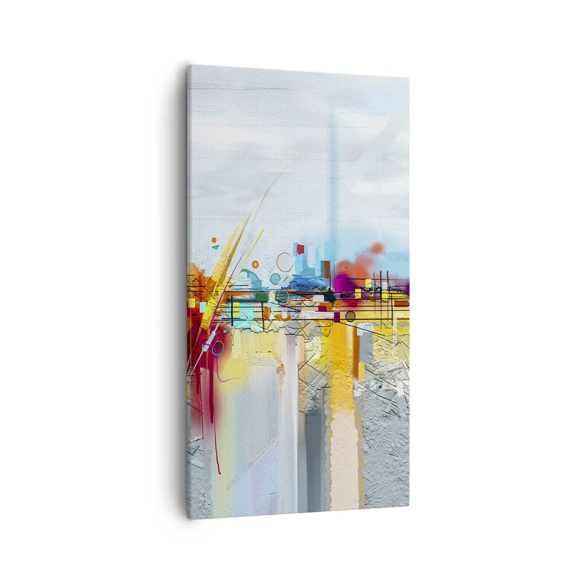 Obraz na płótnie - Most radości nad rzeką życia - 55x100 cm