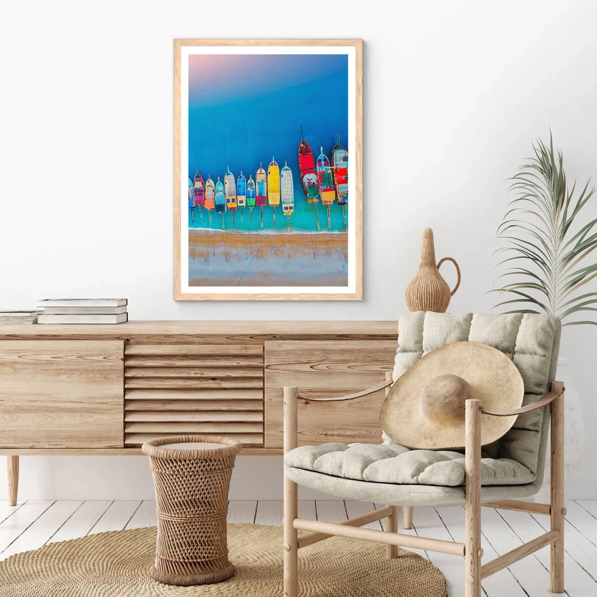 Plakat w ramie jasny dąb - Z lotu ptaka - 30x40 cm