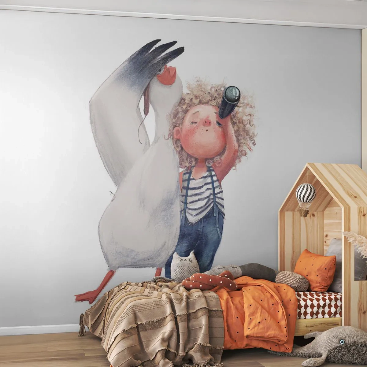 Fototapeta Samoprzylepna Deluxe Sticker - Plan wielkiej podróży - Dla Dzieci, Przyjaźń, Dziewczynka - 500x350 cm