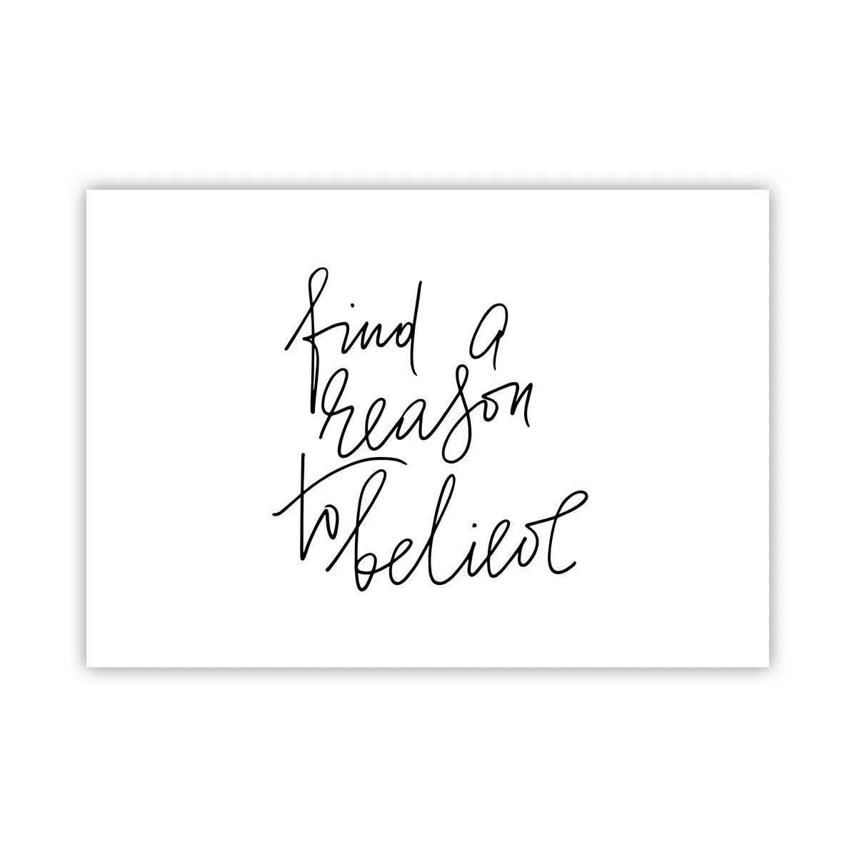 Plakat - Motywujący cytat w minimalistycznym stylu - 100x70cm - To możliwe - Nowoczesna dekoracja ścienna do salonu i sypialni ARTTOR