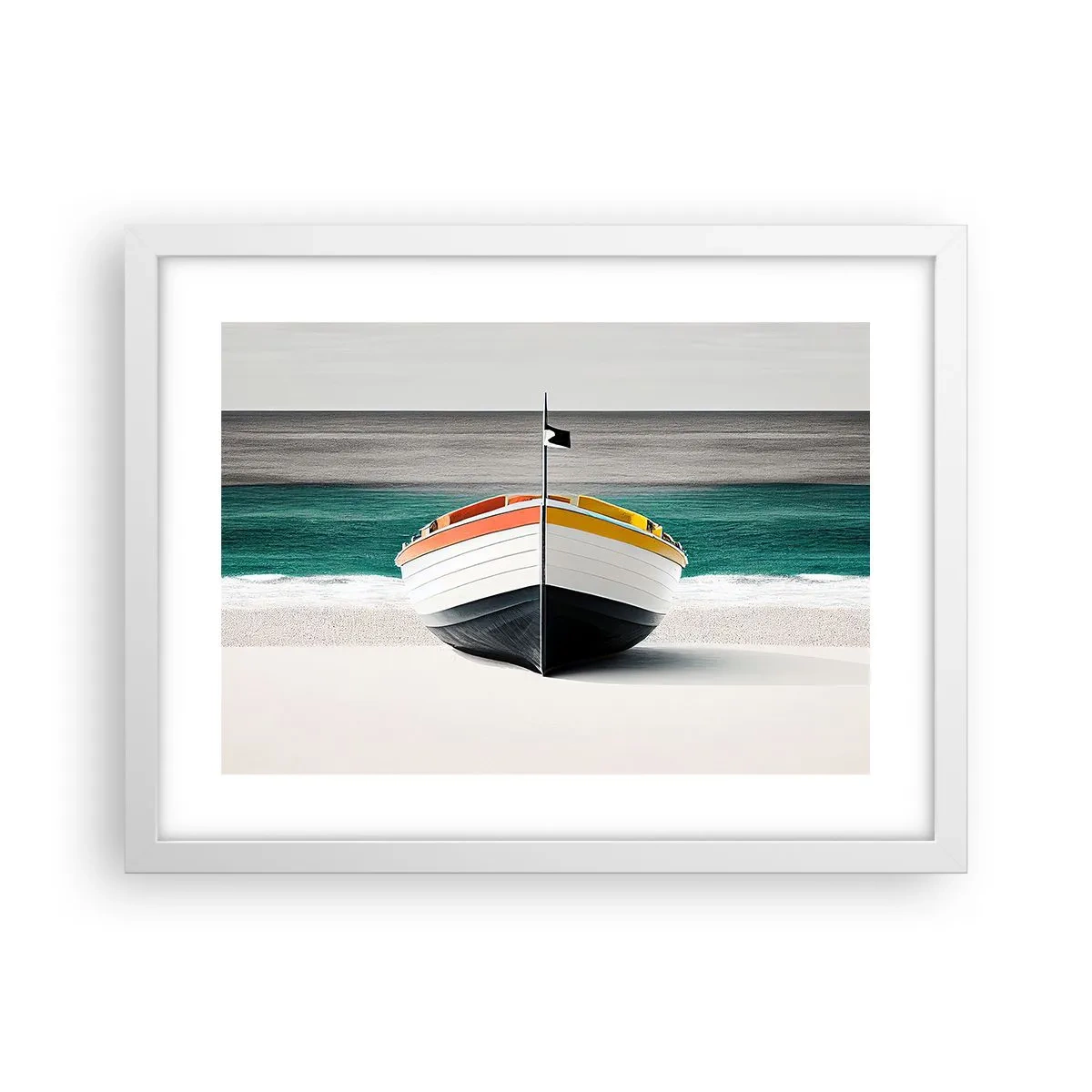 Plakat w białej ramie - Na swoim miejscu - 40x30 cm