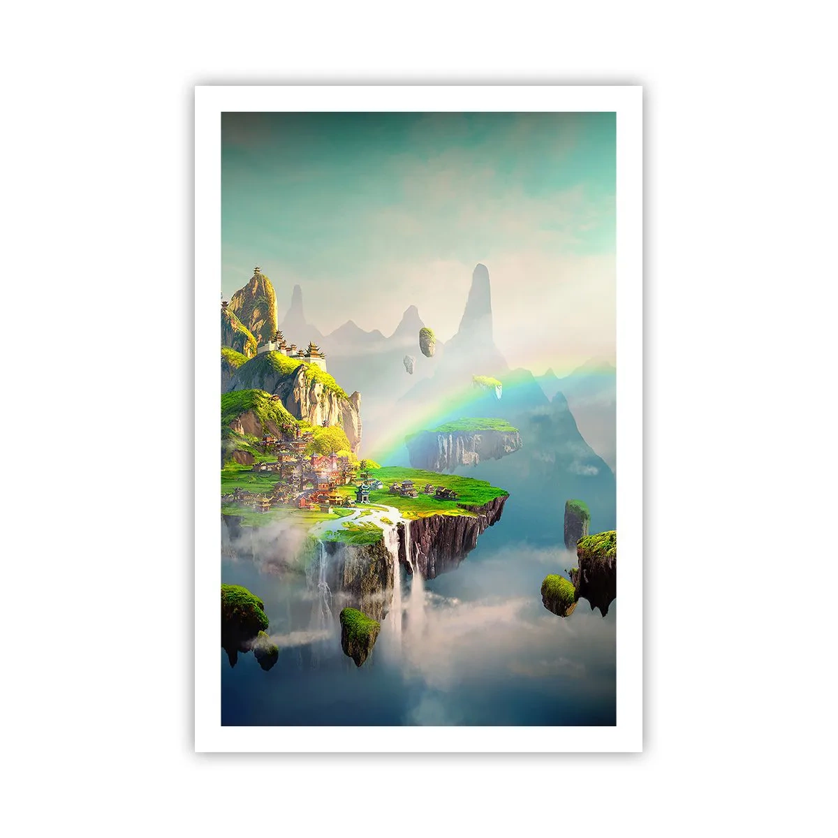 Plakat - Śródniebie - wyspy szczęśliwe - 61x91 cm