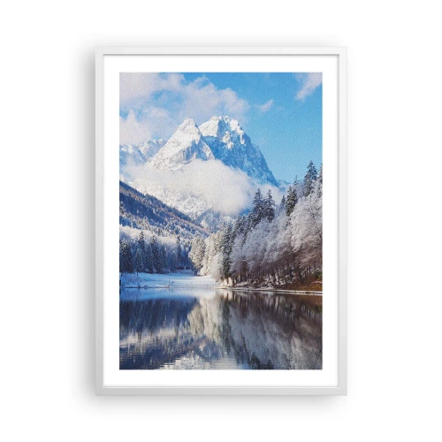 Plakat w białej ramie - Śnieżna straż - 50x70 cm