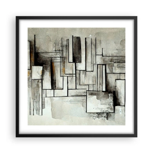 Plakat w czarnej ramie - Siła prostoty - 50x50 cm