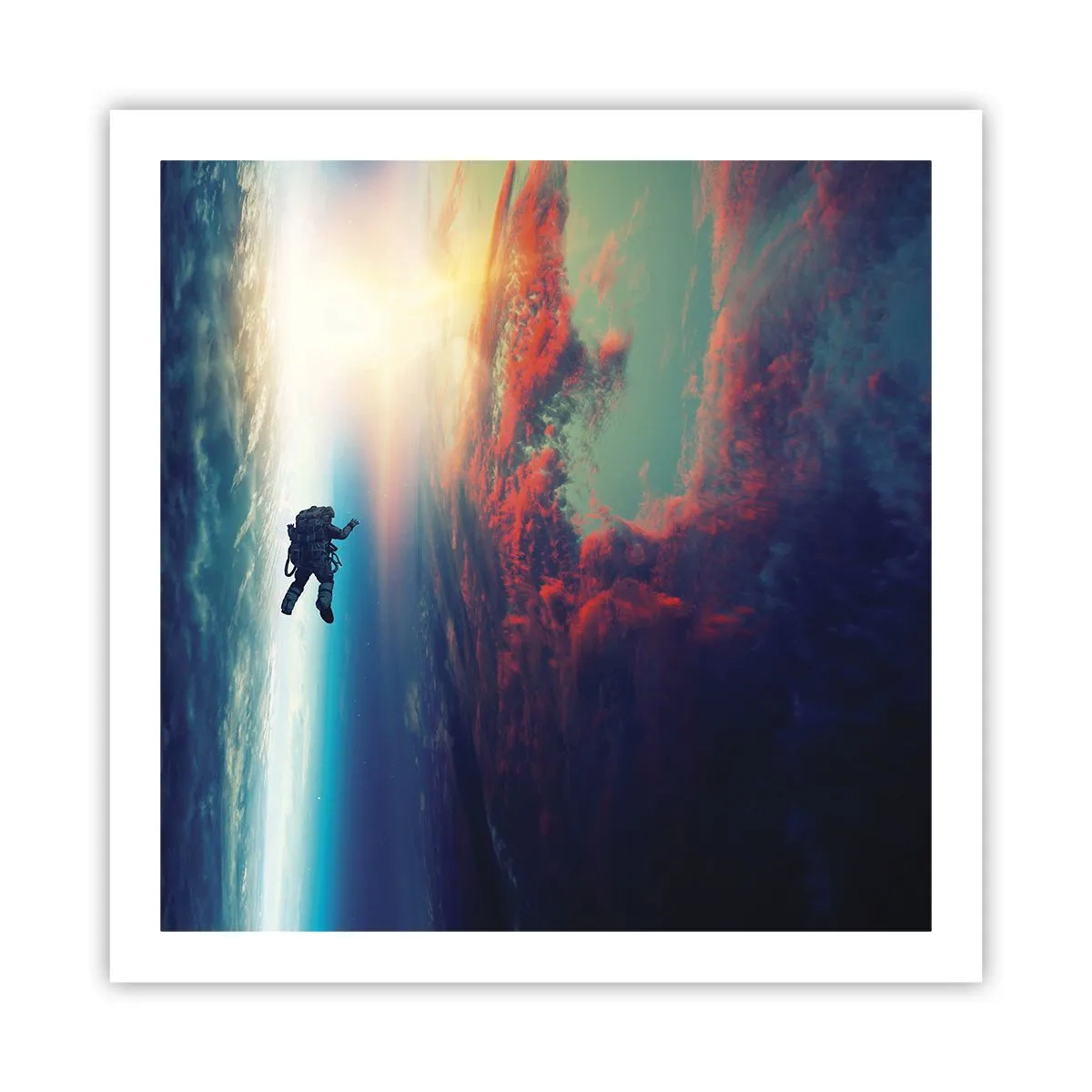Plakat - Mierzyć się ze wszechświatem - 60x60 cm