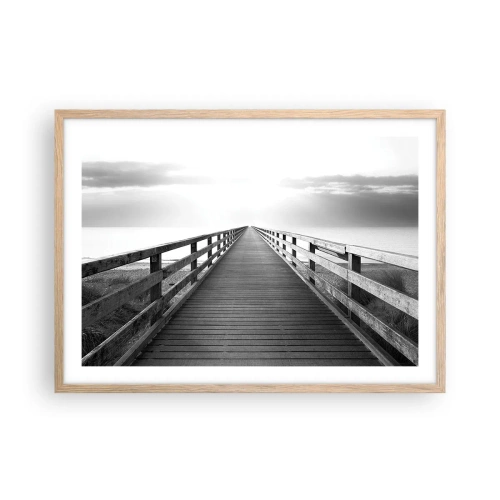 Plakat w ramie jasny dąb - W siną dal… - 70x50 cm