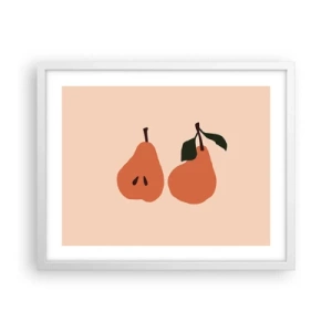 Plakat w białej ramie - Sama słodycz - 50x40 cm