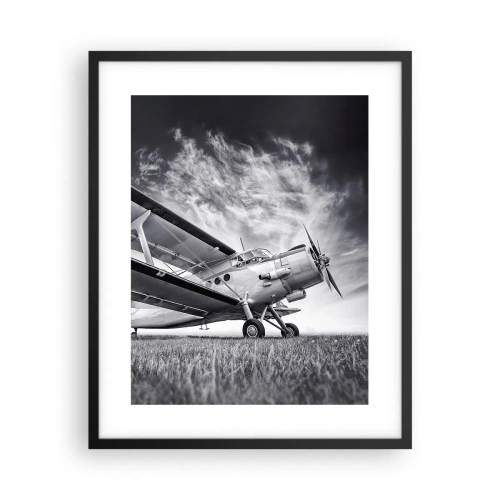 Plakat w czarnej ramie - Skrzydlaty wędrowiec - 40x50 cm