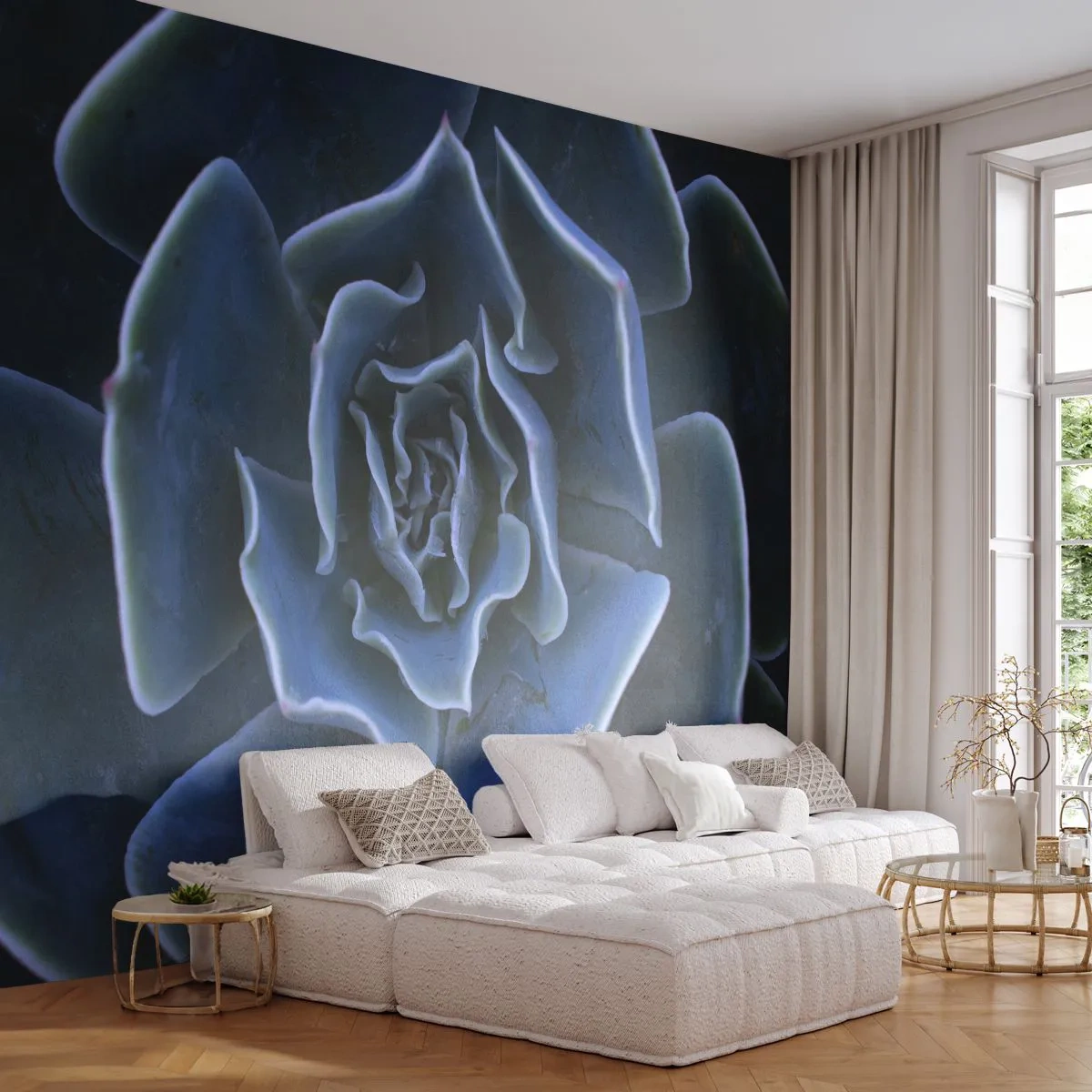 Fototapeta Premium Canvas - Kwiat pustyni - Kwiat Agawy, Kwiat, Natura - 250x175 cm
