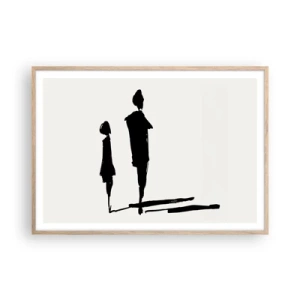 Plakat w ramie jasny dąb - Na pewno razem? - 100x70 cm