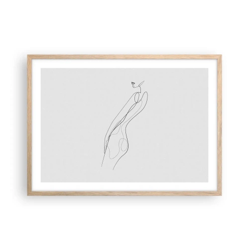 Plakat w ramie jasny dąb - Zaledwie obietnica - 70x50 cm