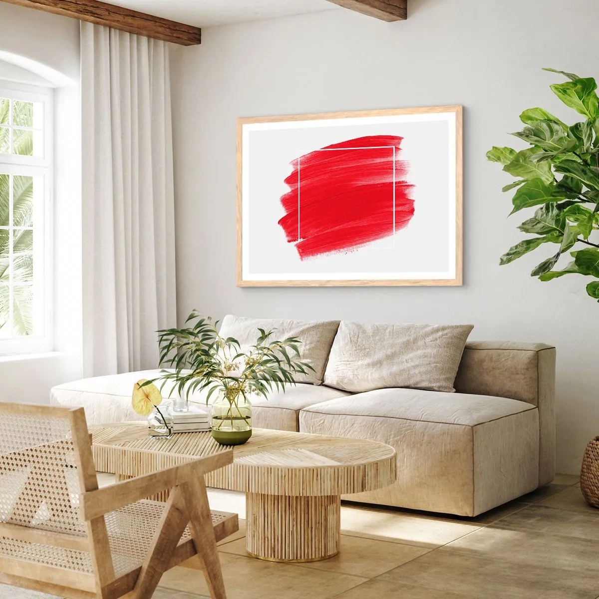 Plakat w ramie jasny dąb - Poza ramą - 100x70 cm