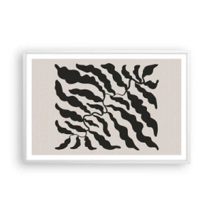 Plakat w białej ramie - Natura kwadratu - 91x61 cm