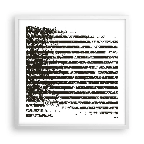 Plakat w białej ramie - Rytm i szum - 50x50 cm