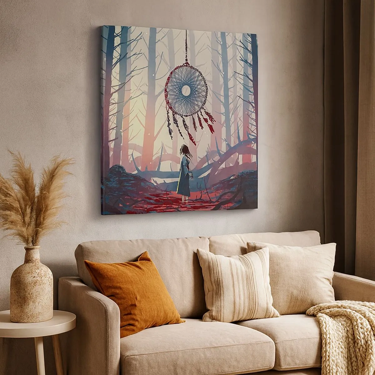 Obraz na płótnie - Tajemny rytuał szczęścia - 30x30 cm