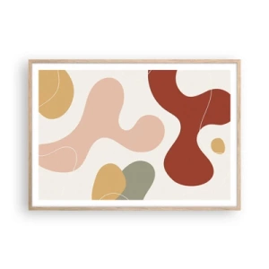 Plakat w ramie jasny dąb - Esy czy floresy? - 100x70 cm