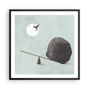 Plakat w czarnej ramie - Spełnione marzenie - 60x60 cm