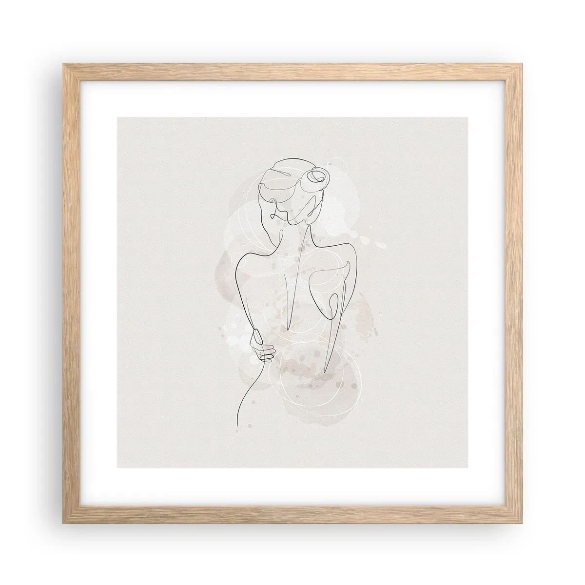 Plakat w ramie jasny dąb - Jak czuły instrument - 40x40 cm