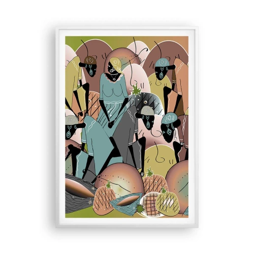 Plakat w białej ramie - Nadchodzi wielkie święto - 70x100 cm