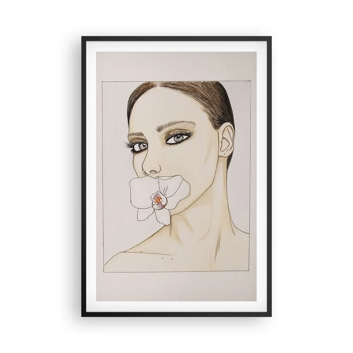Plakat w czarnej ramie - Symbol elegancji i piękna - 61x91 cm