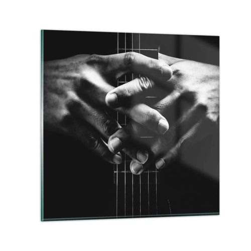 Obraz na szkle - Modlitwa artysty - 70x70 cm