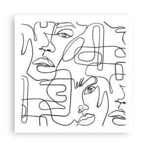 Plakat - W splątanych emocjach - 60x60 cm