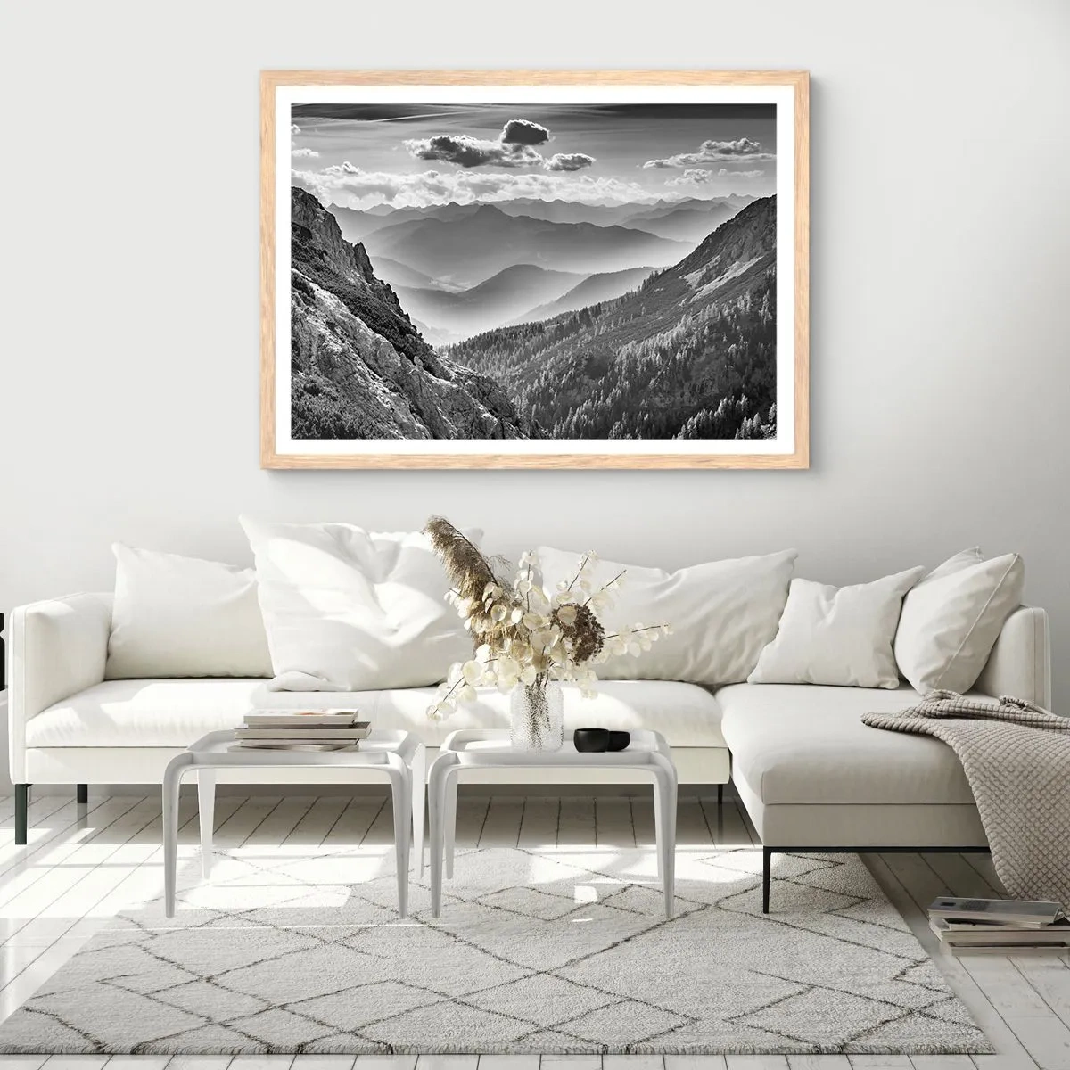 Plakat w ramie jasny dąb - Aż po horyzont - 70x50 cm