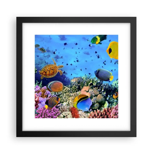 Plakat w czarnej ramie - I co my wiemy o życiu... - 30x30 cm