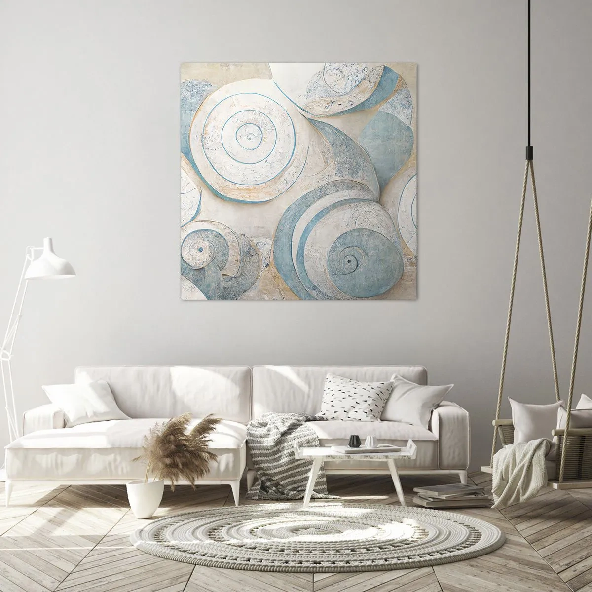 Obraz na płótnie - Co kryje muszla? - 60x60 cm