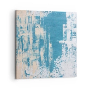 Obraz na płótnie - Przez lodowy sopel - 60x60 cm