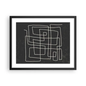 Plakat w czarnej ramie - Nie taki prosty - 50x40 cm