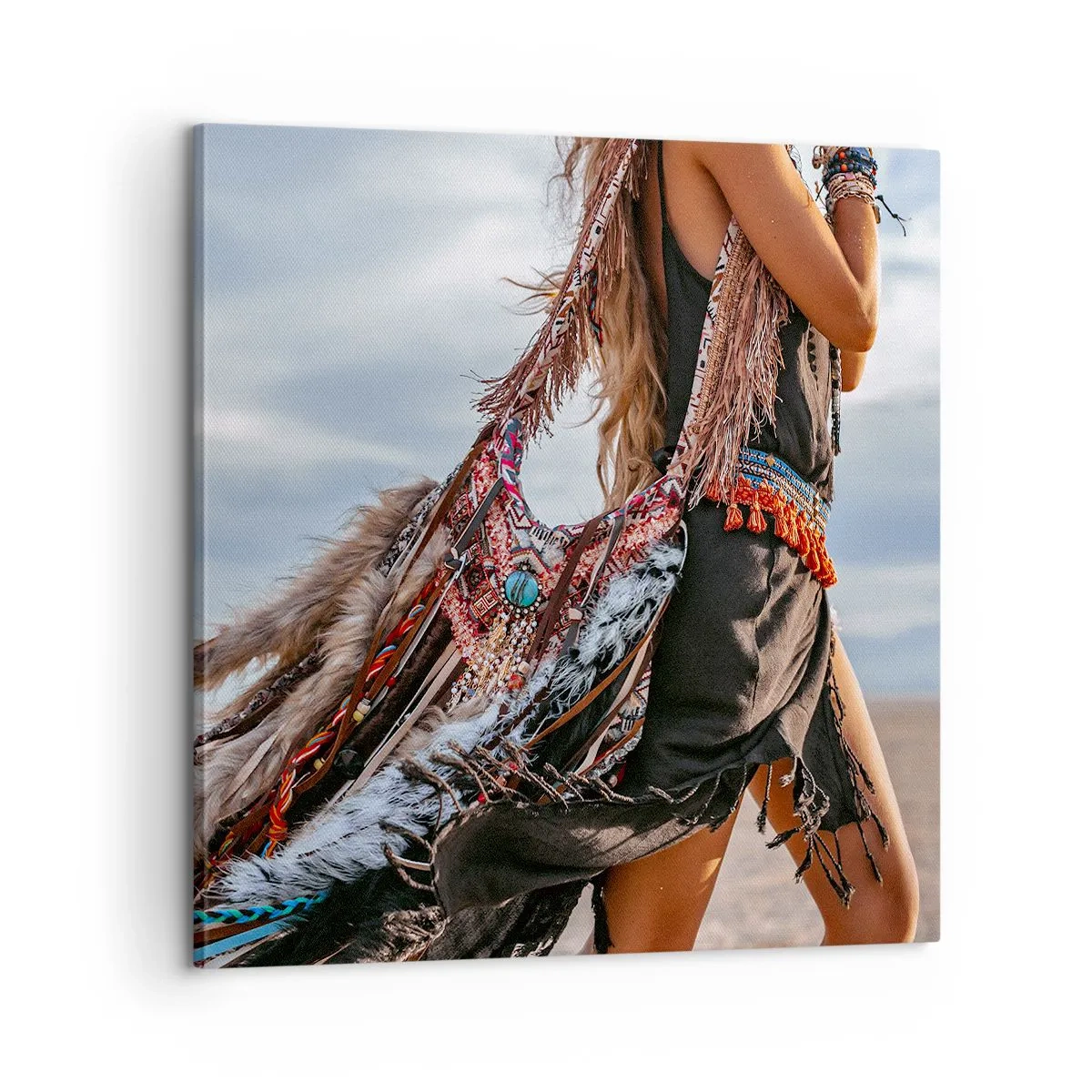 Obraz na płótnie - Dziewczyna szamana - 60x60 cm