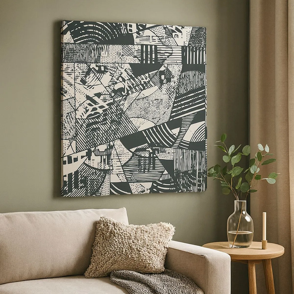 Obraz na płótnie - Dynamika współczesności - 30x30 cm