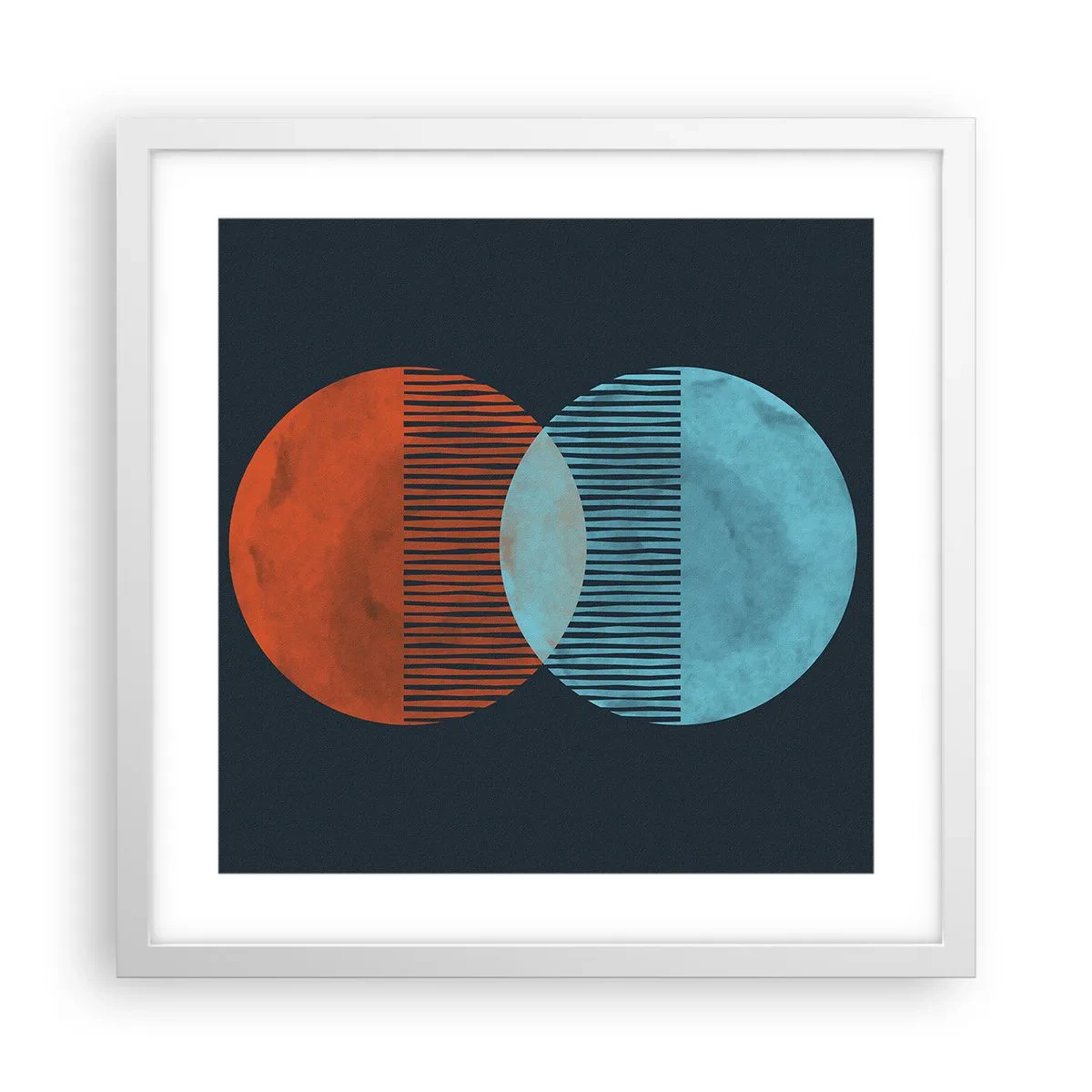 Plakat w białej ramie - Astronomiczna fantazja - 40x40 cm