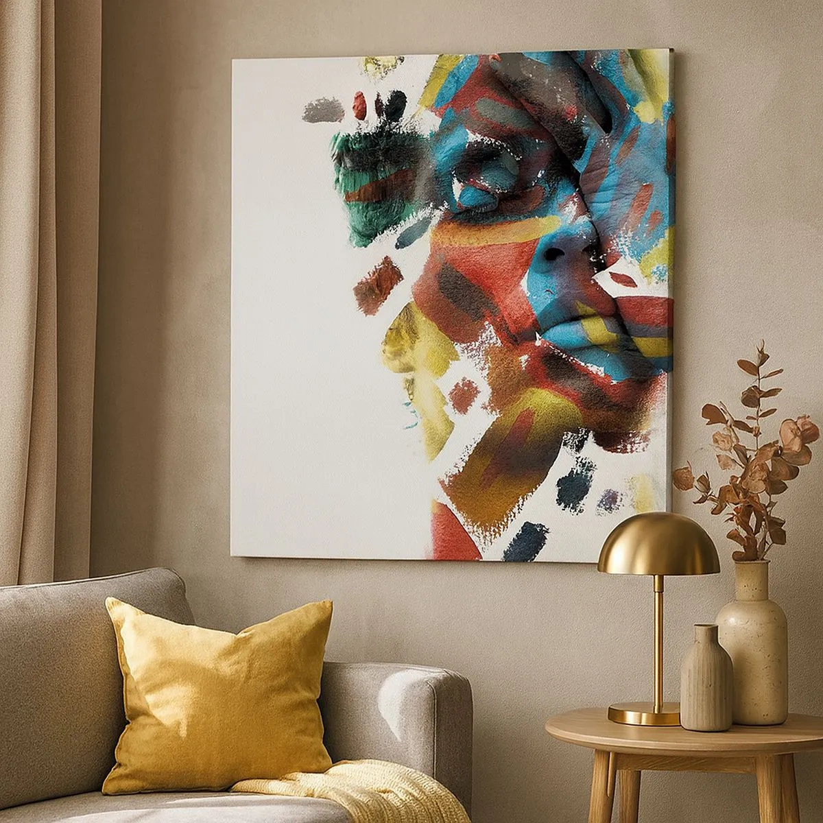 Obraz na płótnie - Barwna osobowość - 30x30 cm