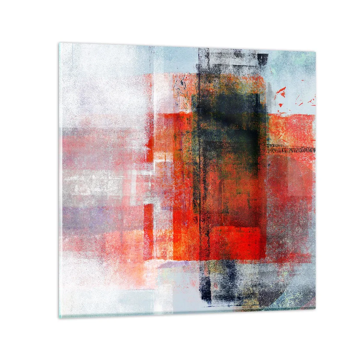 Obraz na szkle - Kompozycja rozżarzona - 30x30 cm